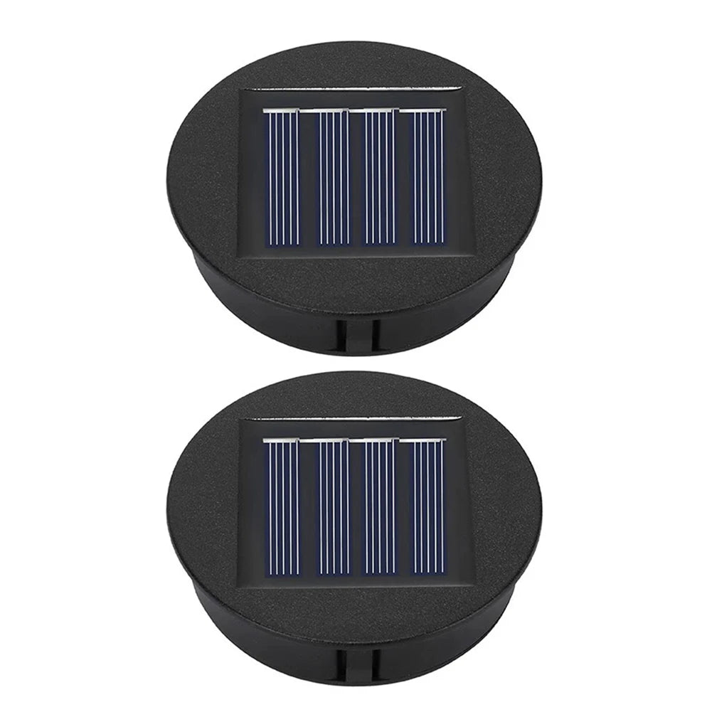 LED Solar Lights Replacement Tops Solar Panel Outdoor Hanging Lanterns Parts Waterproof Garden Pathway Lighting Accessories