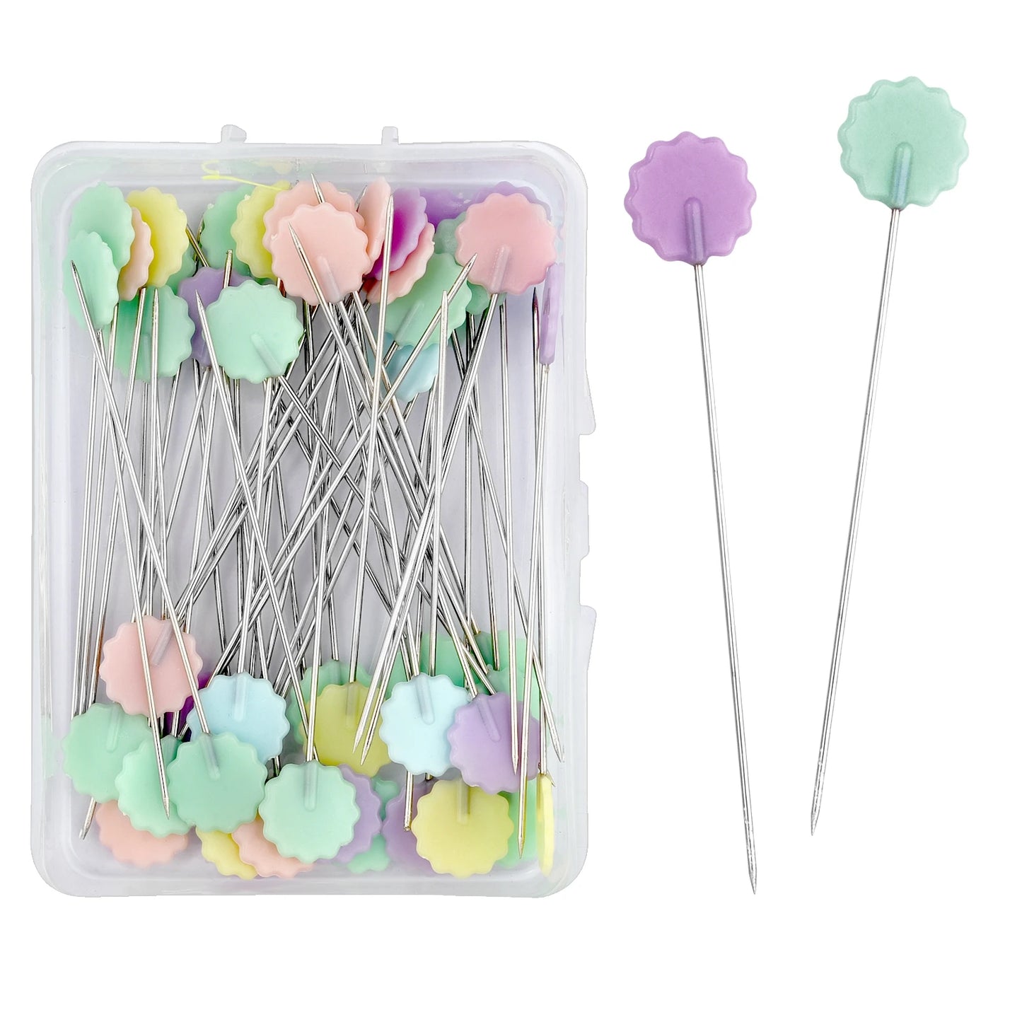 100/50Pcs Patchwork Pins Sewing Embroidery Quilting Tools Needle Fixed Metal Button Pins DIY Sewing Accessories Tools