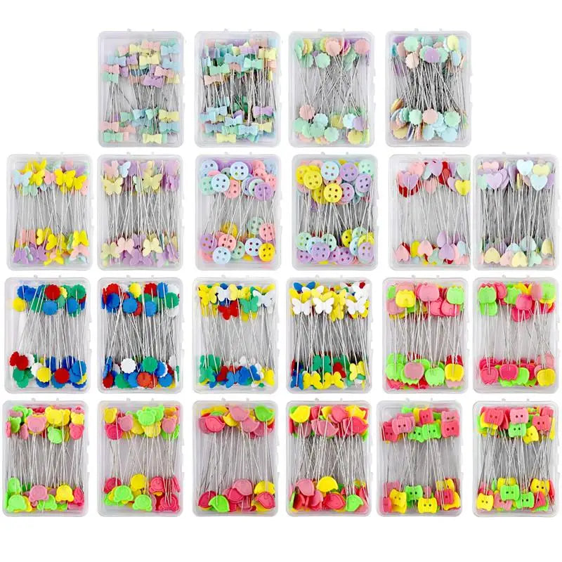 100/50Pcs Patchwork Pins Sewing Embroidery Quilting Tools Needle Fixed Metal Button Pins DIY Sewing Accessories Tools