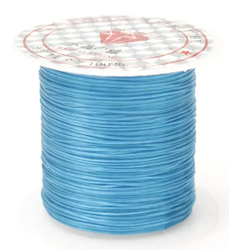 100M/Roll Strong Elastic Crystal Beading Cord 1mm for Bracelets Stretch Thread String Necklace DIY Jewelry Making Cords Line